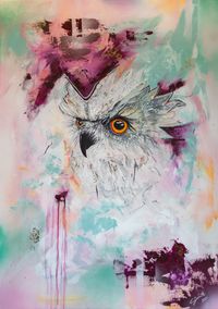 Owl fantasy / 70x100cm