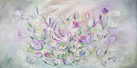 Flowery in &quot;Shabby chie&quot; / 50x100cm